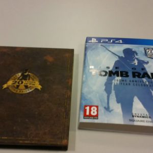 دیسک کارکرده پلی استیشن با کتابچه Rise of the Tomb Rider 20 year's celebration steel book